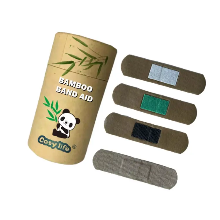 Eco-Friendly Bamboo Bandages for Hypoallergenic Wound Care for Sensitive Skin Compostable, Biodegradable band aids