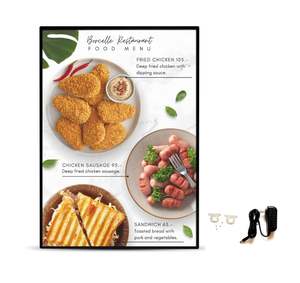 Cajas de Luz Delgadas de Vidrio Templado Personalizadas de 60x80 con Marco de Aluminio para Menús, Pósters y Publicidad - Product Image 2