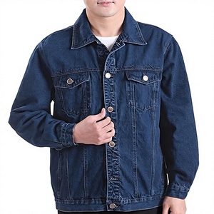 Men's for Denim Jacket Casual Button Front Solid Color Regular Fit Autumn Winter Windproof Eco-Friendly 100% Cotton Washable - Product Image 1