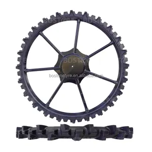 Most popular Front wheel size 130 cm Rear wheel size 180 cm diameter farm tractor wheels with steel pipe