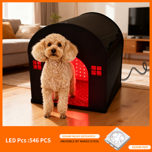 Evcil Hayvan Sağlığı için Kırmızı Işık Terapisi Köpek Kulübesi - Yatıştırıcı Ağrı Giderici ve Rahatlama - Product Image 5