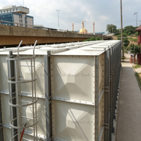 Corea GRP Panel Tanque de agua Fibra de vidrio Serbatoio Acqua 15000 Litri 5000 Litros 15000 Galones Tanque de agua SMC
