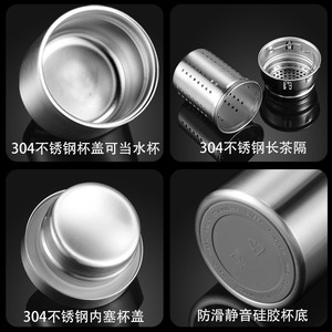 Good Vacuum Stainless Steel <b>Thermos</b> 304 Inner Liner Portable Travel Flask High Temperature Resistant - Product Image 2