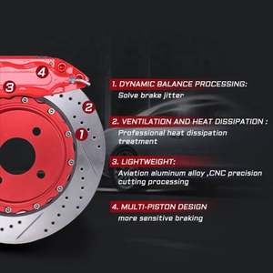 7600ดิสก์เบรกสเตนเลสขนาด300มม. 4ลูกสูบ MK4 Yaris Corolla ชุดคาลิปเปอร์เบรคขนาดใหญ่สำหรับ Toyota JZX100 Supra pirus - Product Image 3