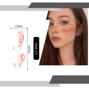 Le lentiggini delle <span class=keywords><strong>ragazze</strong></span> da donna arrossiscono con il cuore adesivi temporanei per tatuaggi accessori per il trucco Sexy impermeabili con la faccia decorativa del corpo in carta bianca - Product Image 1