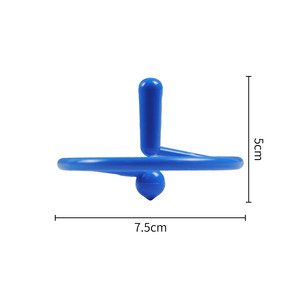 Trompo giratorio con signo de exclamación, negro, estilo individual, juguete para aliviar el estrés para adolescentes - Product Image 5