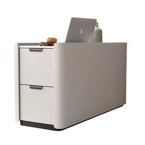 Modern Console <b>Table</b> 30cm Wide Solid Wood With <b>Marble</b> Top Storage Drawer For Living Room Sofa <b>Side</b> Use - Product Image 4