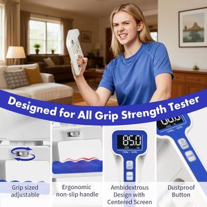 Handexer Dinamómetro Digital <span class=keywords><strong>de</strong></span> Mano 265lb/120kg con Pantalla LCD Retroiluminada, Registrado por la FDA, para <span class=keywords><strong>Ejercicios</strong></span> <span class=keywords><strong>de</strong></span> Dedos y Fuerza <span class=keywords><strong>de</strong></span> Agarre - Product Image 3