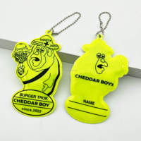 Coloré Couleur Animal Éléphant Doux PVC Porte-clés De Sécurité Réfléchissant Porte-clés Charme pour Enfants Sac Pendentif pour Sac D'école Suspendu