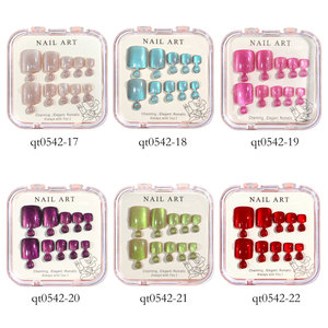 Nail Art Manual Wear Nail Crystal Stone Cat Eye Foot Nail Patches Vente <span class=keywords><strong>en</strong></span> gros - Product Image 5