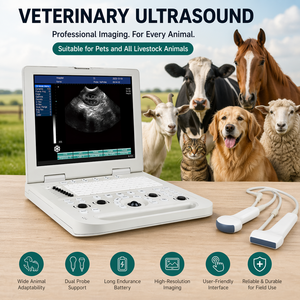 Ecógrafo Veterinario Portátil BV-N20 de Calidad Confiable, 6.6 Lbs, Sonda Convexa Lineal, Máquina de Ultrasonido para Clínica Veterinaria - Product Image 2