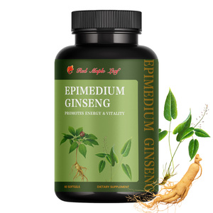 Cápsulas Blandas de Extracto de Epimedium y <span class=keywords><strong>Ginseng</strong></span> <span class=keywords><strong>con</strong></span> <span class=keywords><strong>Vitaminas</strong></span> E y B6 |   Promueve la energía, la vitalidad y el apoyo inmunológico |   60 Cápsulas Blandas Suministro a Granel - Product Image 2