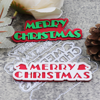 Nuovo buon natale metallo muore taglio per la carta fai da te artigianato fatto a mano inglese Die taglio per Scrapbooking