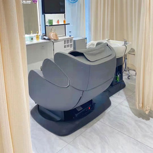 Sillón de Masaje y Barbería con Gravedad Cero, Sillón de Lavado de Cabello con Brazo Robótico 3D, Reposapiés Ajustable, Multifuncional para Salón de Belleza - Product Image 3