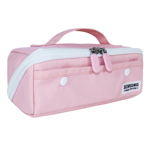 Sac de maquillage en nylon souple personnalisé avec logo, sac de toilette de voyage, pochette portable, sacs cosmétiques imperméables pour femmes - Product Image 2