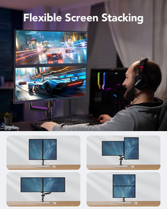 Màn hình kép <span class=keywords><strong>ARM</strong></span> <span class=keywords><strong>Mount</strong></span> gas mùa xuân đứng với 90 độ nghiêng điều kiện mới màn hình kép <span class=keywords><strong>ARM</strong></span> <span class=keywords><strong>Mount</strong></span> - Product Image 3