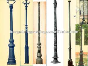 장식적인 가로등 폴란드 무쇠 전등 기둥 고대 정원 램프 - Product Image 4