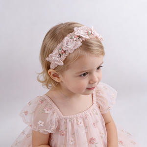 Serre-tête réglable en tissu style fée européenne et américaine avec papillon pour nouveau-nés et enfants - Product Image 4