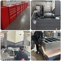 Nouveau design avec poignée établis chariot robuste atelier garage stockage métal roulant 7 tiroirs boîte à outils armoire chariot avec outils