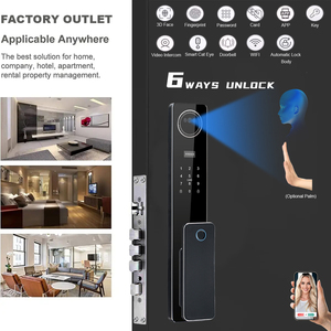 <span class=keywords><strong>Cerradura</strong></span> Inteligente para Puerta con Monitoreo en Línea Personalizado, Reconocimiento Facial 3D, Modelo 6085, <span class=keywords><strong>Cerradura</strong></span> Inteligente para Puerta Metálica, <span class=keywords><strong>Cerradura</strong></span> Biométrica Automática con Wifi Tuya para el Hogar - Product Image 2