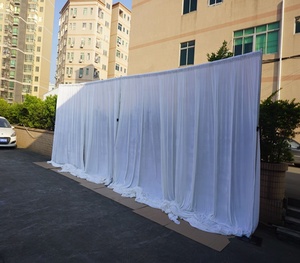 Kit de Cortina y Estructura Ajustable de 8 a 20 pies para Fondos de Escenario, Ferias Comerciales, Bodas, Exhibiciones y Convenciones - Product Image 2