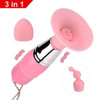 Kostenlose Probe 3-in-1 Mini Wasserdichter Multi-Speed USB Aufladbarer AV-Massagestab Taschenvibrator für Frauen Masturbation Sexspielzeug