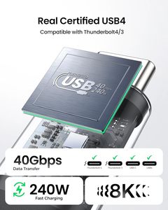 Cable USB Tipo C de Carga Rápida, Cable USB C Trenzado de Nailon de 240 W, 5 A, 48 V, Cargador Rápido Pd, Cable USBC de 1 m, 2 m, 3 m, Color y Logotipo Personalizados de Fábrica - Product Image 3