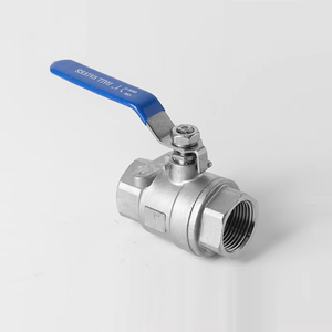 Válvula de bola roscada de acero inoxidable personalizada de alta calidad Válvulas manuales de control de fluido de puerto completo Válvula de tubería de agua de 2 piezas - Product Image 3