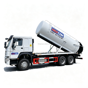 Camion-citerne HOWO 20m³ à double pompe à vide pour déchets liquides et boues, véhicule de dragage d'égouts robuste à vendre - Product Image 1