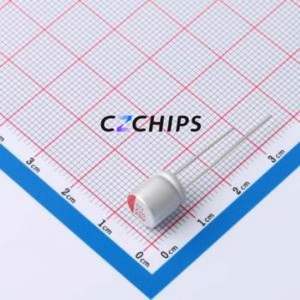 Condensador Sólido HT1E227M0808PC, Componente de Montaje en Orificio (THT), D8xL8mm 220uF 20% 25V 3.5mm - Product Image 1