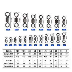 American 1 pièce Heavy Duty Glow Fishing Swivel Set Corrosion-Resistant Saltwater Freshwater Waterproof Soft Lake Snapper - Product Image 2