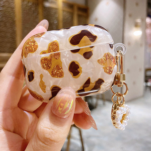 Sang trọng Leopard Pearl trường hợp đối với Apple AirPods 1 2 trường hợp vòng đeo tay chuỗi trường hợp đối với AirPods 1 2 - Product Image 2