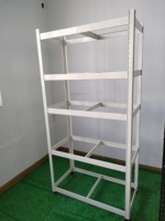 Étagère métallique robuste à 5 niveaux, unité de rangement en acier réglable, étagère utilitaire polyvalente pour l'organisation de la maison