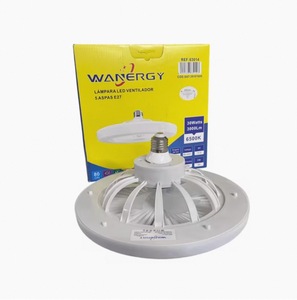 Ventilatore da Soffitto Meccanico con Illuminazione LED 26cm Presa Universale per Uso Domestico - Product Image 1