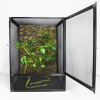Terrarium Moderne Personnalisé en Maille Acrylique et Fer, Respirant et Durable, Revêtement Poudré, pour Reptiles et Amphibiens, Utilisation Extérieure, Vente en Gros