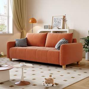 Canapé en tissu de style nordique en forme de U, rembourré avec rembourrage en mousse, pour salon, adultes et personnes âgées - Product Image 2