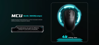 Souris de jeu VXE Dragonfly R1 SE+ Tri-Mode, capteur PAW3395, 26000 DPI, ultra-légère, 2.4G, rechargeable par USB-C