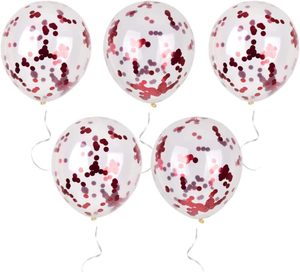 Wholesale Single Confetti Sequin <b>Balloon</b> 12 Inch Glossy Version Clear Transparent <b>Round</b> Christmas Halloween Gift Toy - Product Image 5
