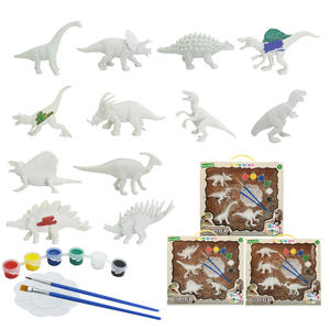 2020 la seguridad interior juego regalo inteligente dibujo blanco 3d modelo de dinosaurio niños diy juguetes educativos - Product Image 4