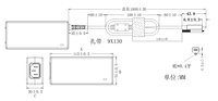 Adaptateur d'alimentation USB-C PD65W GaN à verrouillage par vis pour PC médical, industriel, PoE, AV, moniteur POS, station d'accueil, caméras vidéo