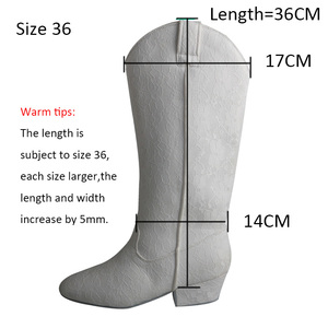 Botas de marfil de encaje personalizadas para mujer, botas de baile de tacón <span class=keywords><strong>cubano</strong></span>, suela de gamuza para boda - Product Image 5