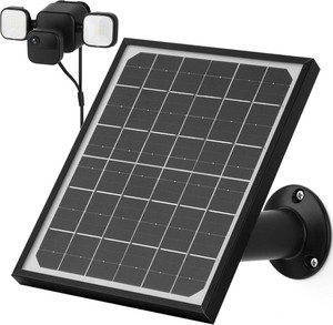 Fuente de Alimentación Continua Impermeable con Panel Solar Integrado de 15W y Batería Recargable de 16000Ah para Carga de Cámaras de CCTV en Exteriores - Product Image 4
