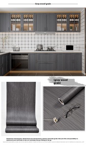 Papel pintado decorativo de PVC de grano de madera de vinilo, Película autoadhesiva <span class=keywords><strong>para</strong></span> muebles <span class=keywords><strong>para</strong></span> <span class=keywords><strong>armarios</strong></span> de cocina - Product Image 6