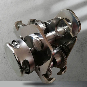Chariot à plateforme monorail manuel personnalisé de <span class=keywords><strong>2</strong></span> tonnes, à engrenages, en acier inoxydable, industriel, à quatre <span class=keywords><strong>roues</strong></span>, OEM - Product Image 4