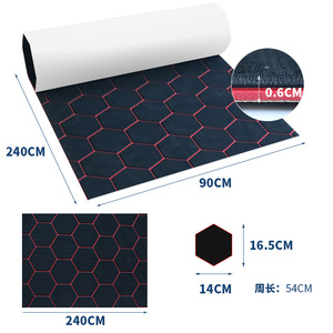 Eva Self Adhesive Decking 240X90Cm Hexagon Anti Slip <b>Floor</b> <b>Mat</b> For Boat RV Pool Marine Use - Product Image 1