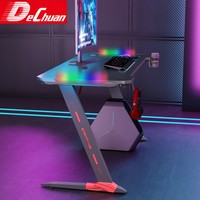 Bureau de jeu Z-Leg Project Supply avec éclairage LED pour les entrepreneurs en aménagement de salles d'e-sport