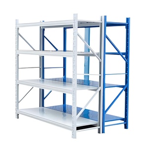Étagère de stockage d'entrepôt, capacité de charge de 300 kg, rayonnage en acier réglable, unité industrielle - Product Image 6