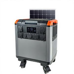 Générateur et station d'alimentation solaire LiFePO4 4000W avec compresseur d'air pour la maison, le camping-car, le camping et l'utilisation automobile - Product Image 1