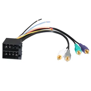 Arnés de cable estéreo oem para altavoz, adaptador rca para Volkswagen, Audi, Mercedes, Land Rover, Dodge, Saab, Pontia