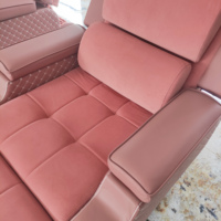 Fauteuil de pédicure haut de gamme, électrique et réglable, avec trou pour le visage, ensemble professionnel de fauteuil de pédicure